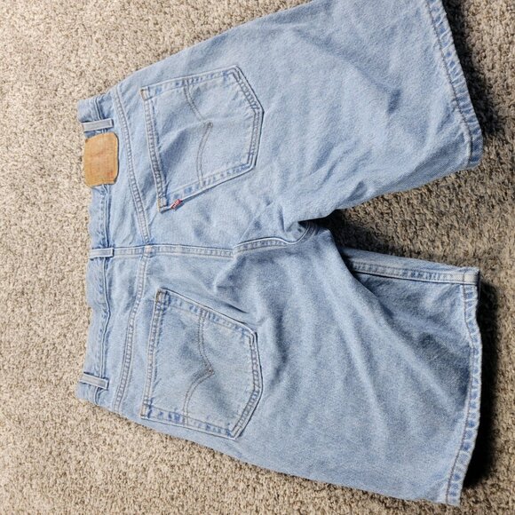 Vintage Levi’s 505 Denim Shorts Mens 38 Dad Light Wash - Picture 6 of 9